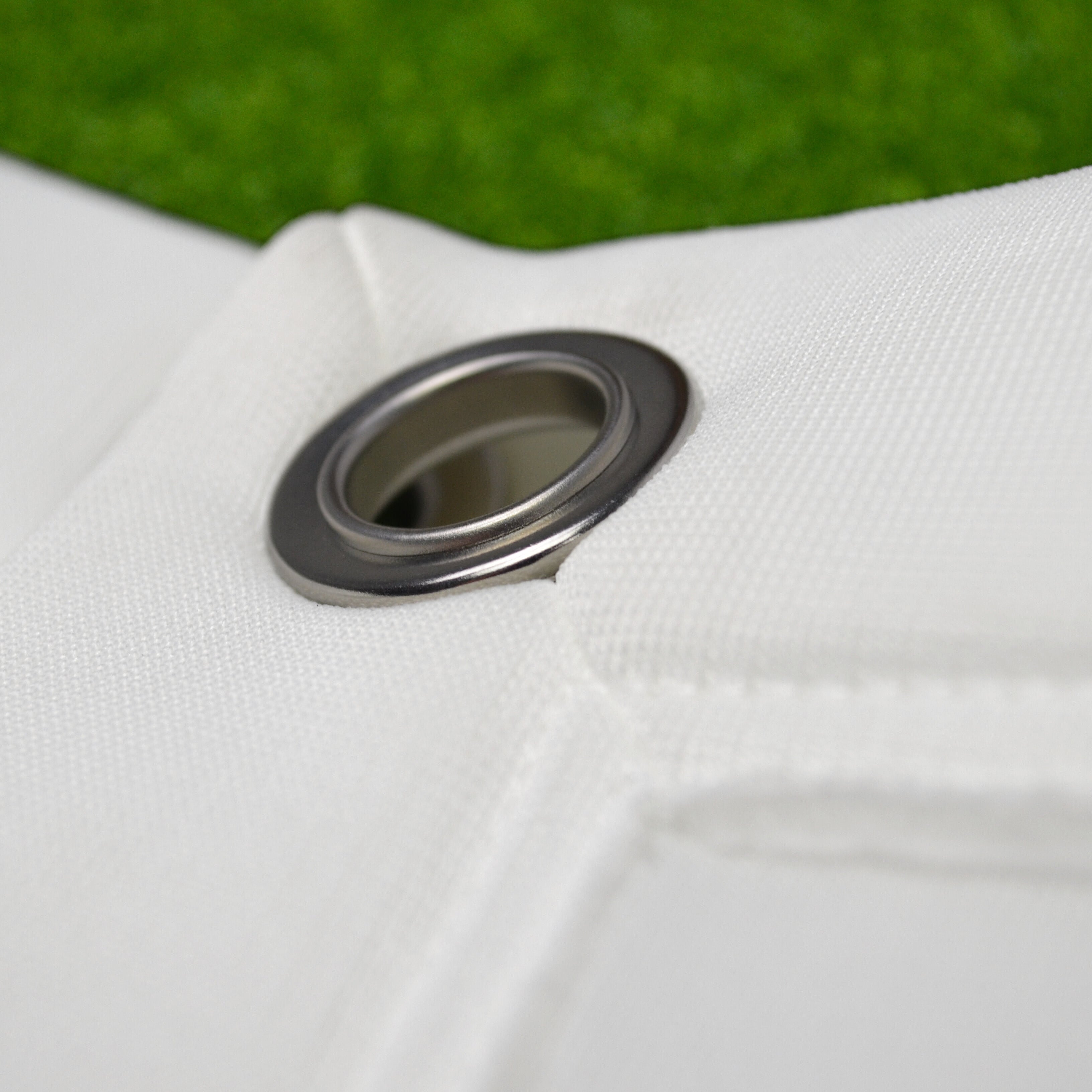 Close-up of Grommet on Aussie Golf Sims Impact Screen