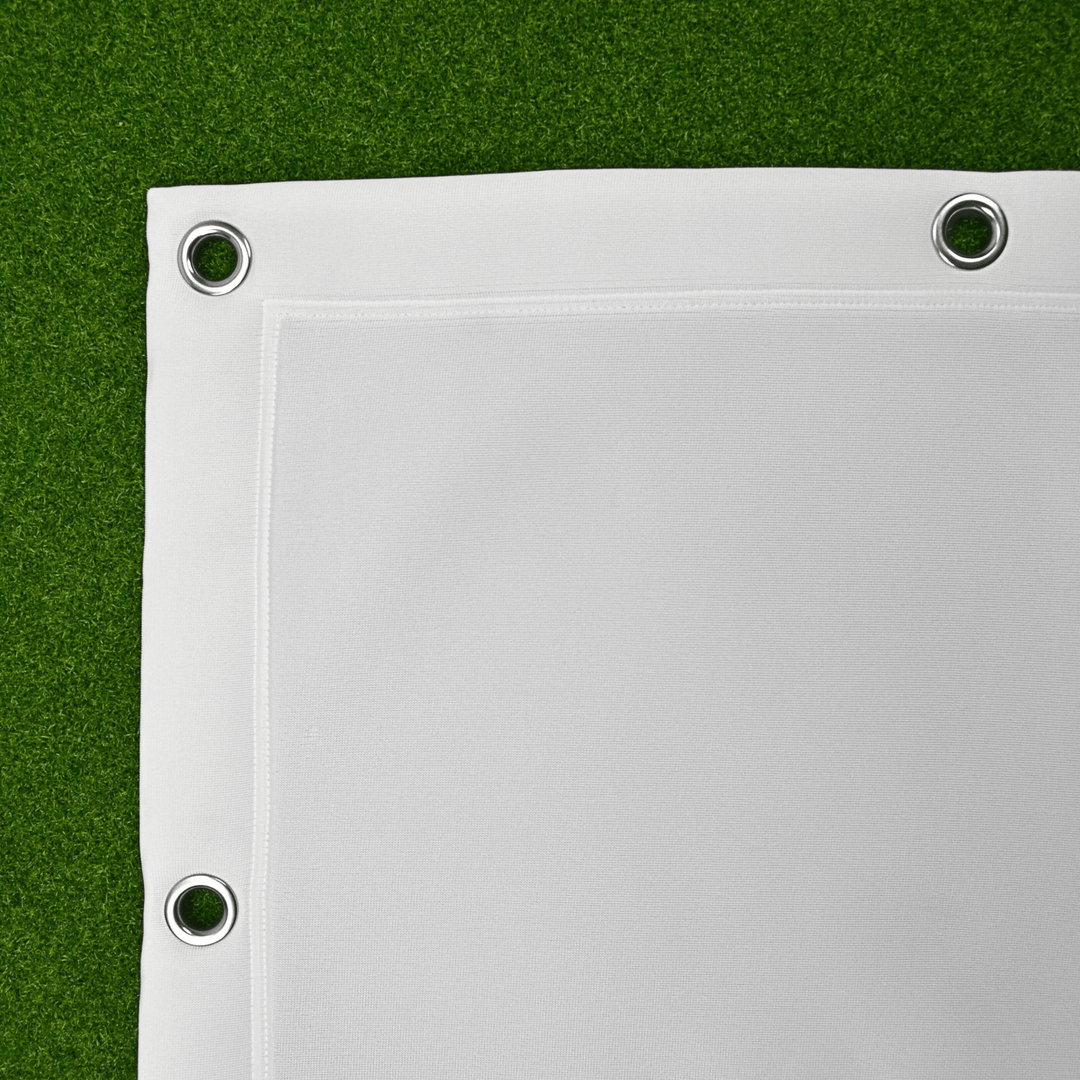 Corner of Golf Impact Screen on green golf turf