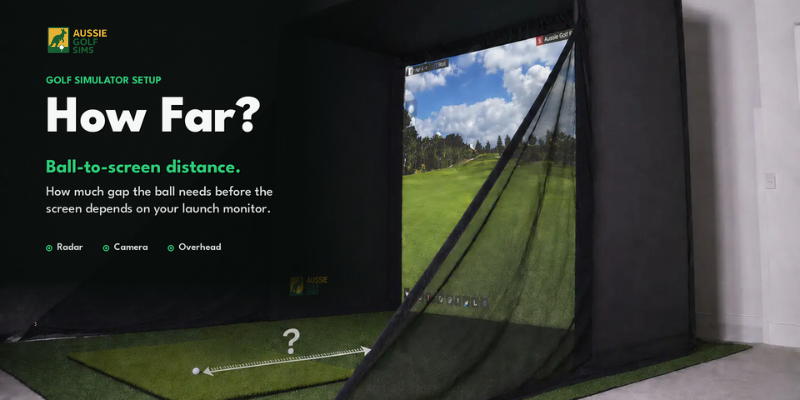 How Far Should the Ball Be From Your Golf Simulator Screen?