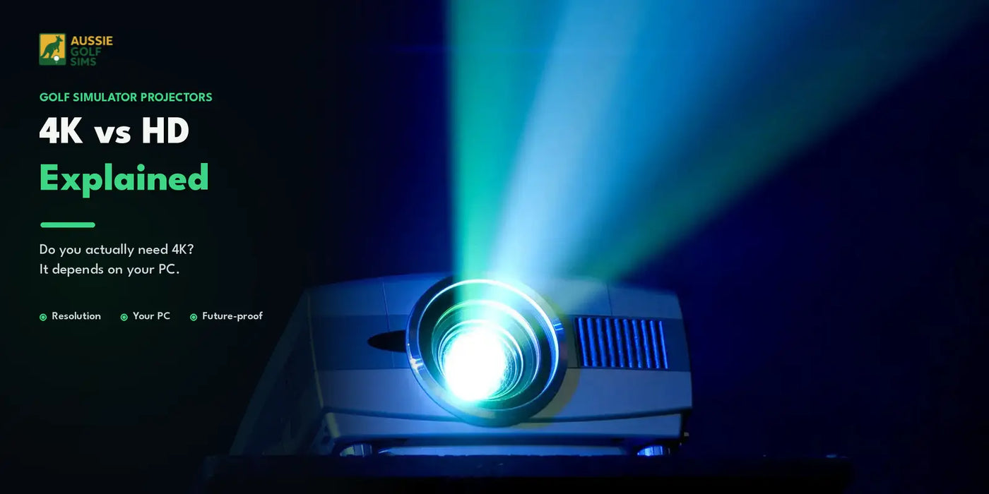 4K vs HD Golf Simulator Projectors: Do You Actually Need 4K?