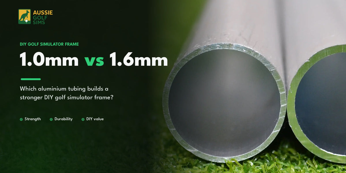 What thickness poles for a golf simulator