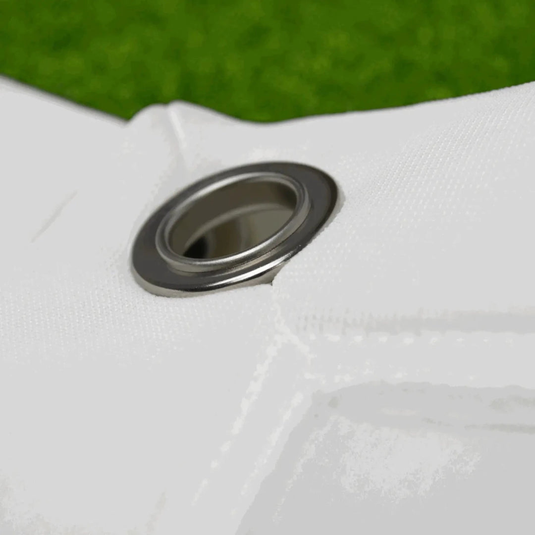 Close up of eyelet on corner of impact screen