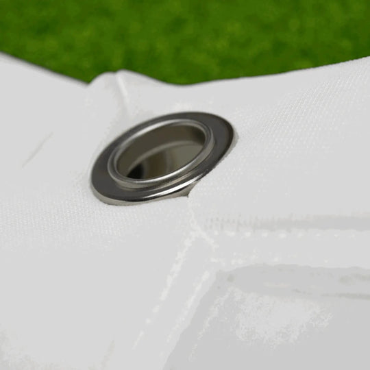 Close up of eyelet on corner of impact screen