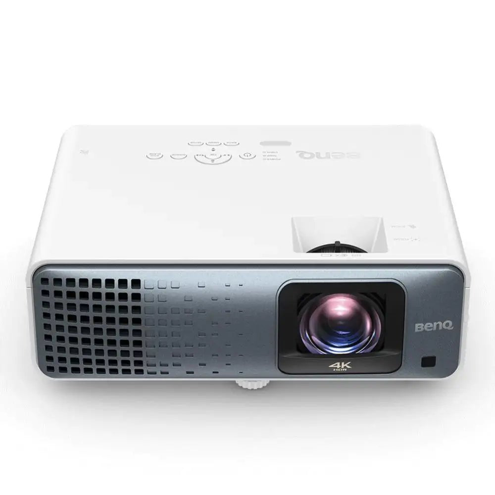 White BenQ TK710STi 4K projector with a dark gray front panel and large lens.