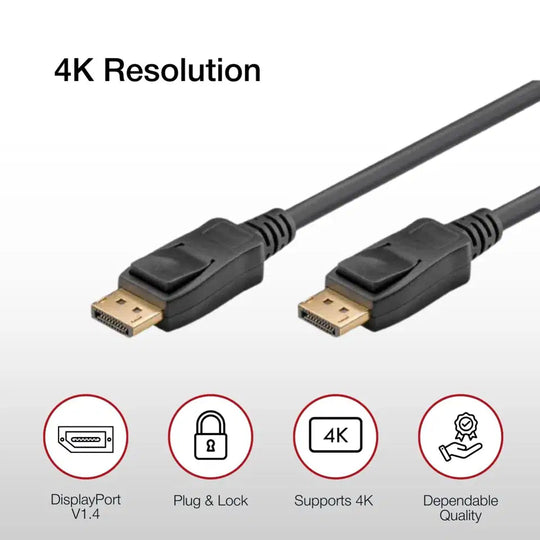 Shintaro DisplayPort (DP) to DisplayPort 2m