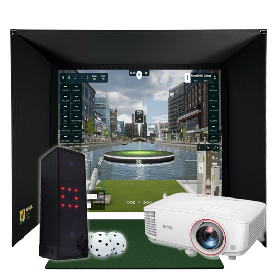 The RooBox Golf Simulator Package - Square Golf Home - BenQ TH671ST